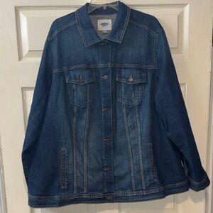 Old Navy Dark Blue Jean Trucker Jacket 4X